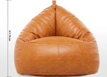 Luxury Faux Leather Bean Bag Chair 78X81X74 CM