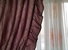 used and new Pull velvet curtains mixed colors and different sizes 2 pair