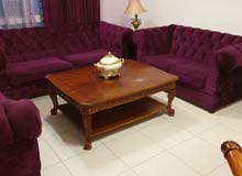 طقم كنب وطاولة وسطية و2 جانبيات .. طقم كنب وطاولة وسطية و2 جانبيات ..
