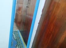 Standing mirror with blue frame Standing mirror with blue frame