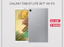 Galaxy Tab A7 Lite (8.7" Wi-Fi)  /RAM 3/32 GB (كفالة الوكيل الرسمي)