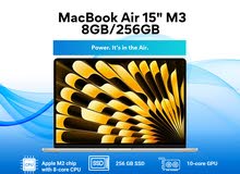 MacBook Air 15.3 inch M3 8GB/256GB /ماك بوك اير  15.3 انش M3 8GB/256GB