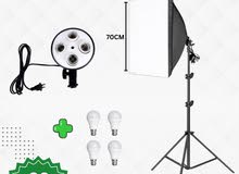 سوفت بوكس اضاءة مستمرة (اربعة سوكت) كما هو موضح بالصور Continuous SoftBox Lighti 4Sockt