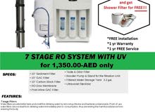 7 Stage Reverse Osmosis System with Ultraviolet 7 Stage Reverse Osmosis System with Ultraviolet
