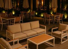 طاولات وكراسي وأطقم خارجية