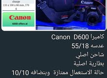 كاميرا كانون D600 مستخدم نظيييف 100٪