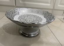 Silver platted decorative platter Silver platted decorative platter