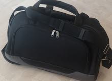 handbag with expandable arm and rollers