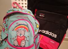a kids school bags from Adidas and momento in a very good situation a kids school bags from Adidas and momento in a very good situation