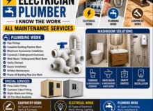 Electrician plumber carpenter
