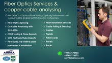 Fiber Optics Services & copper cable analyzing Fiber Optics Services & copper cable analyzing