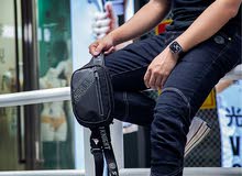 Multifunctional Riders Shoulder Bag, Men’s Messenger Belt Bag, Biker Waist Bag