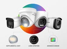 كاميرات المراقبة من #Hikvision كاميرات مراقبة عدد4 داخلية/خارجية 2mp ليلي نهاري  ملونة
