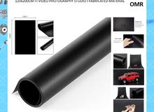 Black PVC Paper Backdrops & background - 120x200 (New Stock)