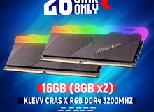 KLEVV Cras X RGB DDR4 3200Mhz Gaming Ram - رامات جيمينج !