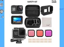 GoPro Hero 8 Black Safety Kit Including Safety Bag, Waterproof Case, Silicon Case, 3 Lens Filters-