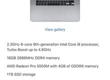 MacBook Pro 16 inch core i9
