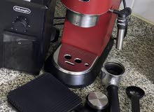 مكينة قهوة ديلونجي + طحانة القهوة ديلونجي