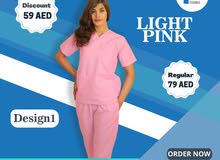 light pink scrub suit good quality factory price
