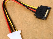 sata power male - 4 pin female cable @ 5 JD