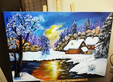 beautiful winter painting