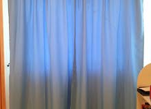 pair of light blue plain curtains and pair of toy story theme curtains pair of light blue plain curtains and pair of toy story theme curtains