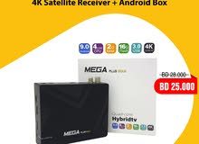 Satellite Receiver + Android Box 4K