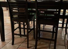 black wooden dining bar table used black wooden dining bar table used