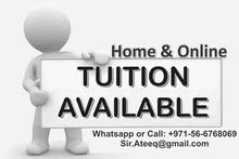 Home or Online Tuition in UAE Home or Online Tuition in UAE