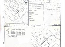 ارض سكني تجاري كونر العامرات جحلوت اول خط عالشارع