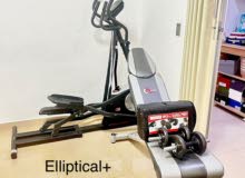 Elliptical and bench and weights