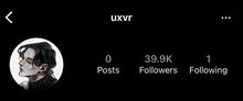 يوزر رباعي انستا (uxvr) متابعين 39K