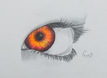 لوحة فنية (العين النارية) لوحة فنية (العين النارية)