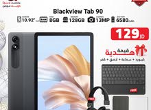 BLACKVIEW TAB 90 4G ( 128GB ) / 24 RAM NEW /// بلاك فيو تاب 90 4 جي ذاكره 128 الرام 24 الجديد