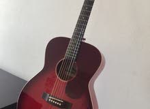 Red Acoustic Guitar for Sale قيتار أكوستك أحمر للبيع