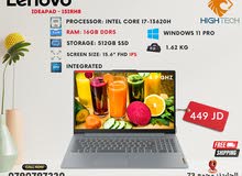 Laptop لابتوب لينوفو انتل كور اي7جيل13-16DDR5جيجا-512جيجا-15.6"FHD وندوز 11-لابتوبات lenovo Laptops