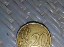للبيع 20 يورو سنت للبيع 20 يورو سنت