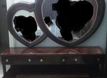 تسريحة نوم دورين بالبنورة والمرايا والكرسى مودرن جديدة خشب زان تسريحة نوم دورين بالبنورة والمرايا والكرسى مودرن جديدة خشب زان
