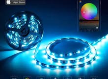 حبل Led بلوتوث  تطبيق طول 10 متر RGB LED تحكم بجميع الاوان وشدة الضوء بدلا من 25د حاليا فقط 16د