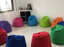 بفات بين باق bean bag مقاعد قماش ووتر بروف محشو بوليسترين. خدمة التوصيل لجميع المحافظات