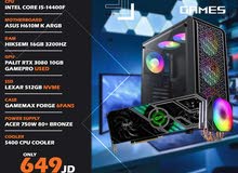 تجميعة كمبيوتر اي 5 جيل 13 - Gaming Pc I5 3080 10GB مكفولة والتسليم فوري