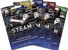 متوفر بطاقات Steam المتجر الامريكي.(كاش.رصيد). متوفر بطاقات Steam المتجر الامريكي.(كاش.رصيد).