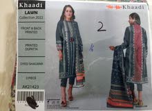 khaadi printed 3pc unstiched dress
