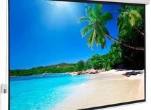 Motorized Projector Screen Wall Mount (240cmx240cm) with Remote شاشة بروجكتور مع ريموت