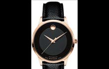 Movado leather casual watch for women and men Movado leather casual watch for women and men