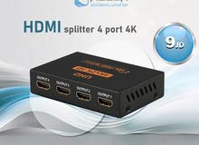 مجمع شاشات رباعي splitter hd 4  port 4k