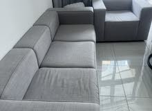 Sofa 4 seaters grey color