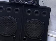 Dj  للبيع dvd + بور 1500 وط ** جوز سمعات 12 إنش تيواني البكس خشب لتي