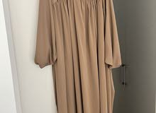 Beige camel maxi dress