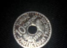 عملة ايطالية 1911/عملة تونسية 1919 عملة ايطالية 1911/عملة تونسية 1919